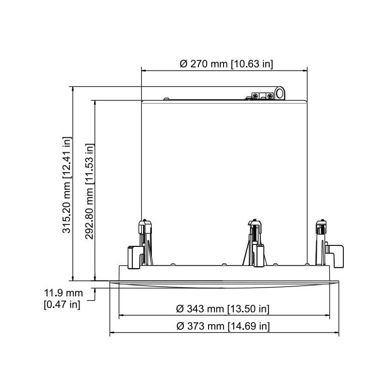 Bosch LC6-SW100-L - głośnik sufitowy
