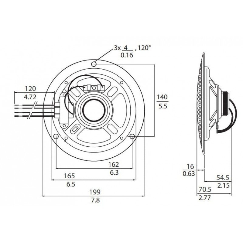 Bosch LHM0606sls00 - Głośnik Sufitowy