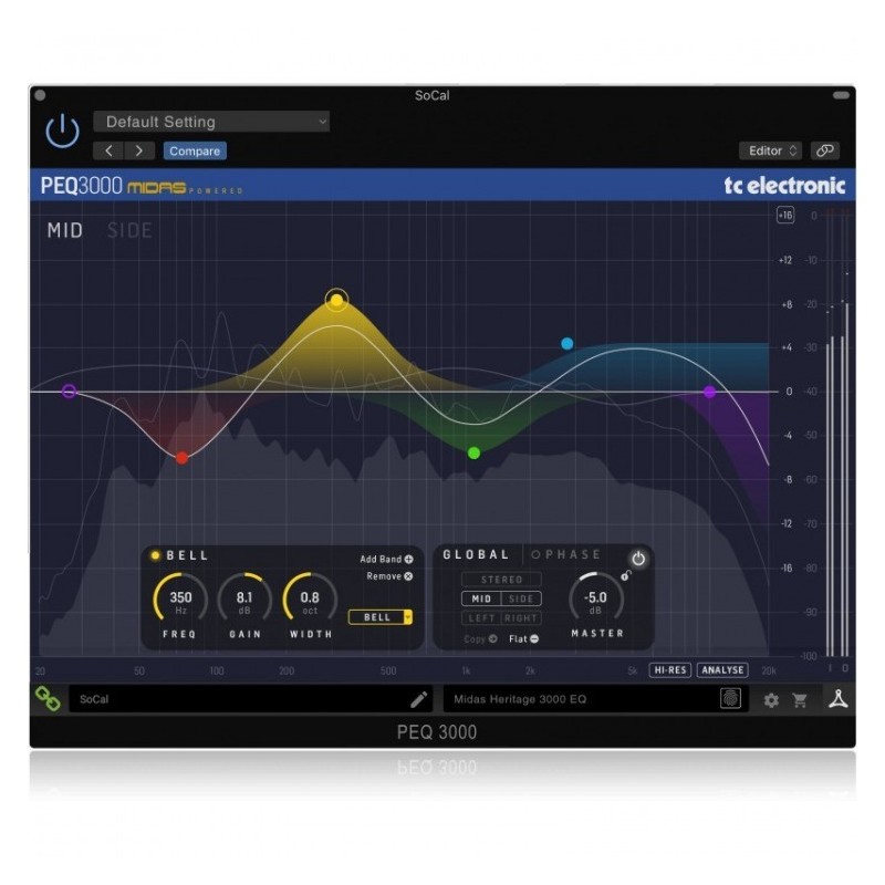 TC Electronic PEQ 3000-DT - wtyczka VST z interfejsem