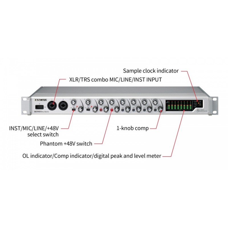 Tascam SERIES 8P Dyna - preamp mikrofonowy