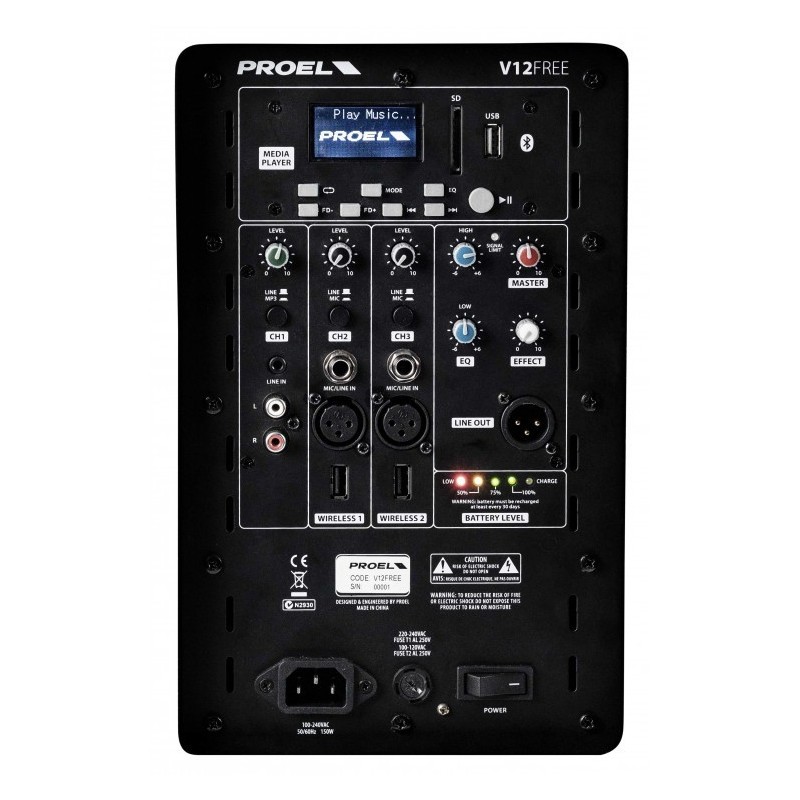 Proel V12FREE - kolumna akumulatorowa