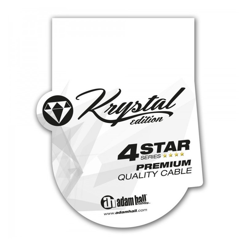Adam Hall K4KMMF0050 Krystal - kabel mikrofonowy 0,5m