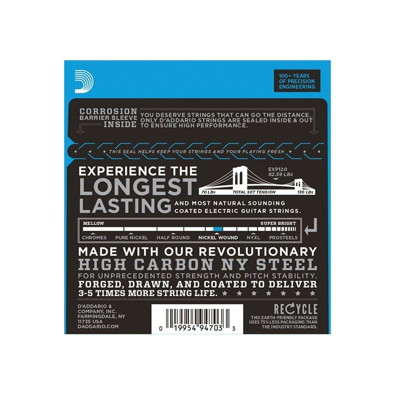 D`ADDARIO EXP 120 - struny do git. elektrycznej