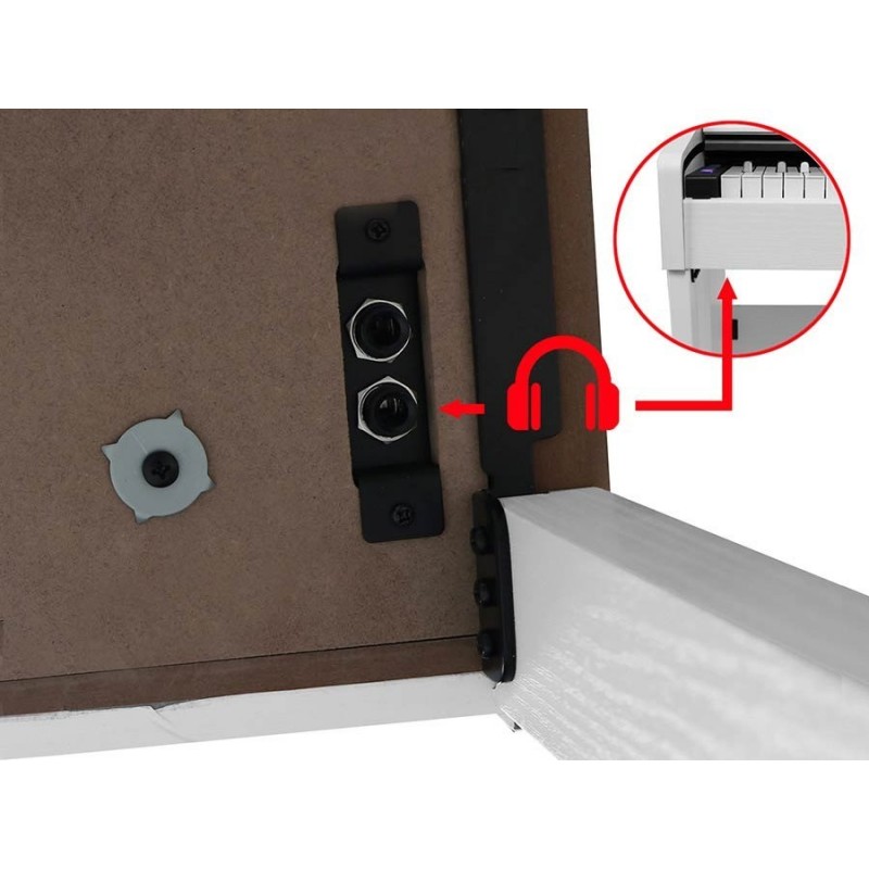 Medeli DP280K/WH - wejście słuchawkowe