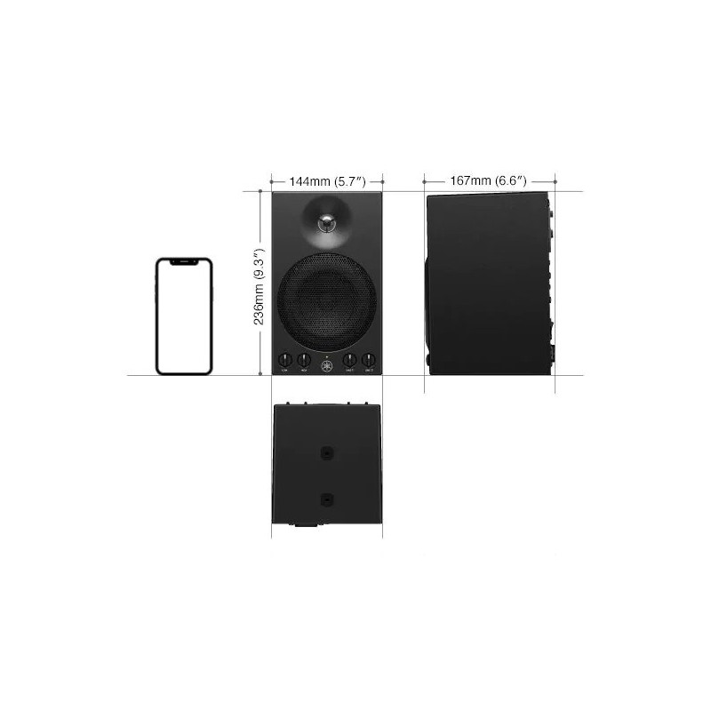 Yamaha MSP3A - wymiary