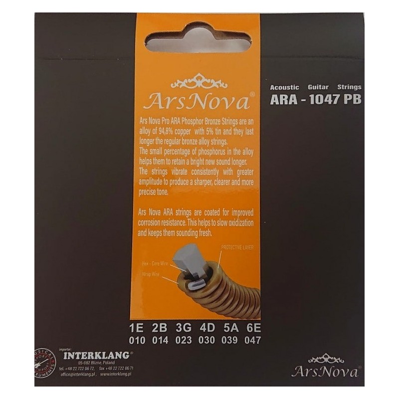 ArsNova ARA-1047 PB - struny do akustyka