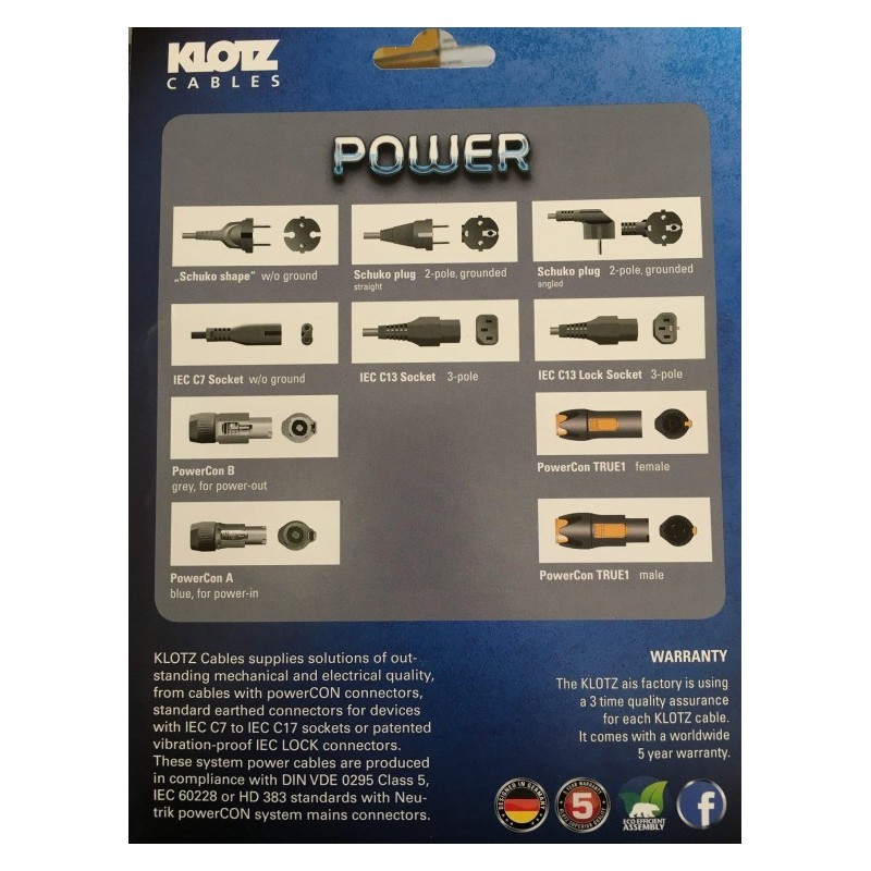 KLOTZ DC9V-5 - Kabel Rozgałęznik