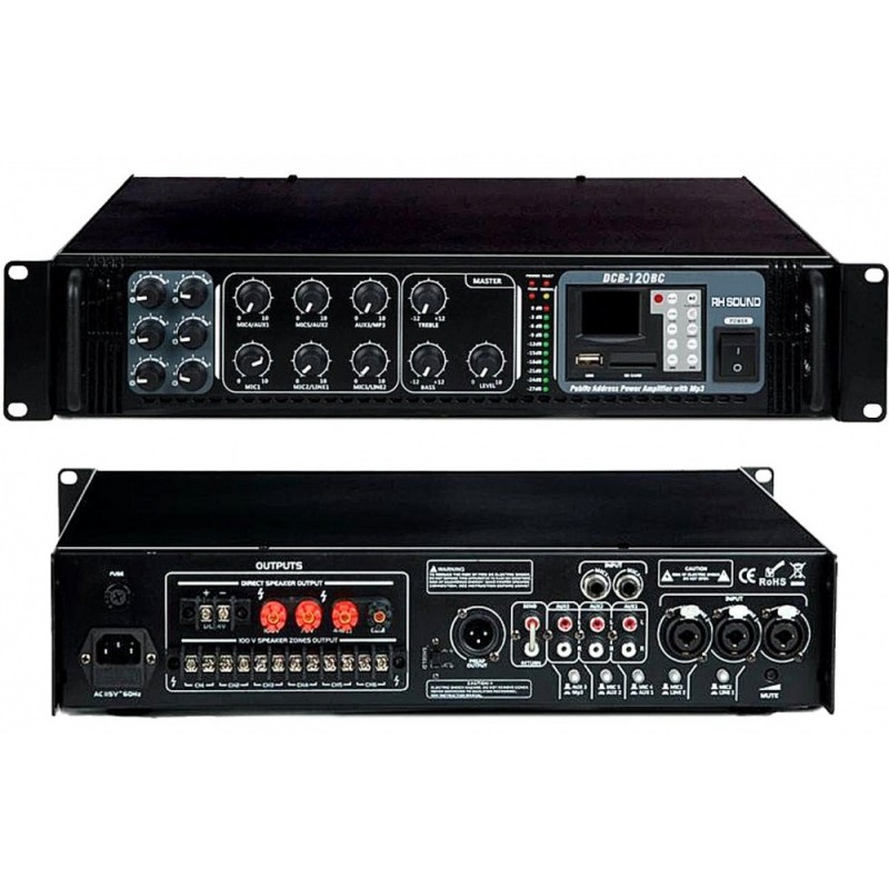 RH SOUND DCB-120BC - wzmacniacz mocy 100V