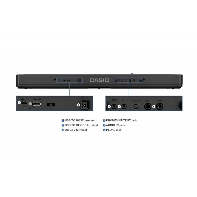 Casio LK-S450 - back