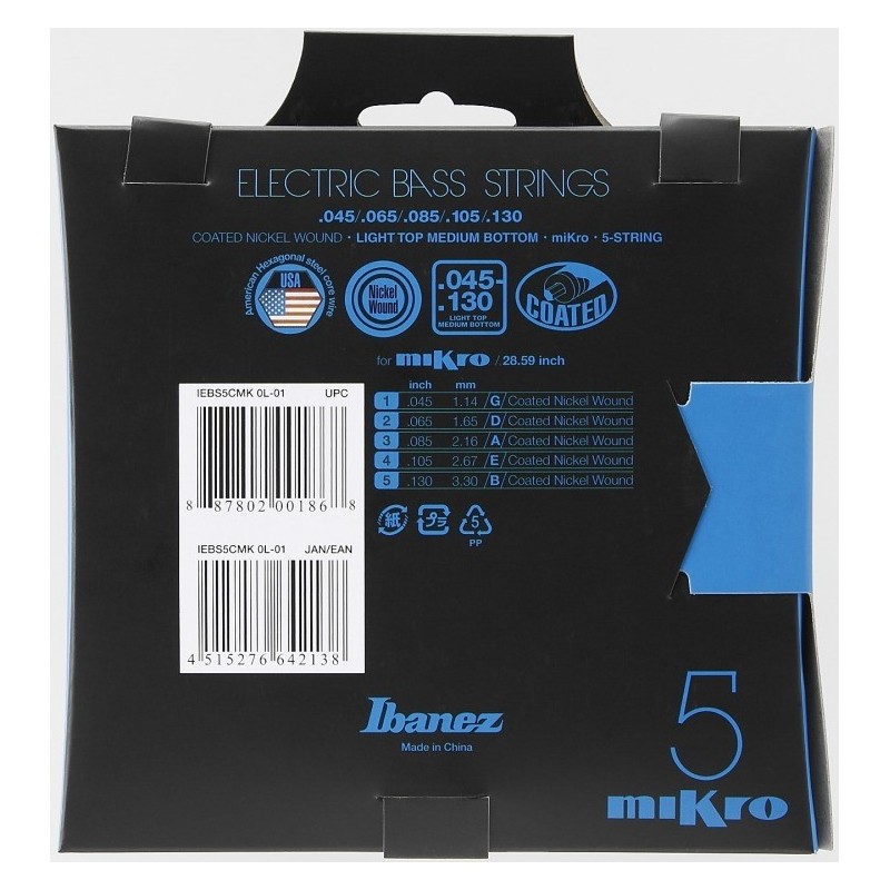 Ibanez IEBS5CMK - Struny basowe