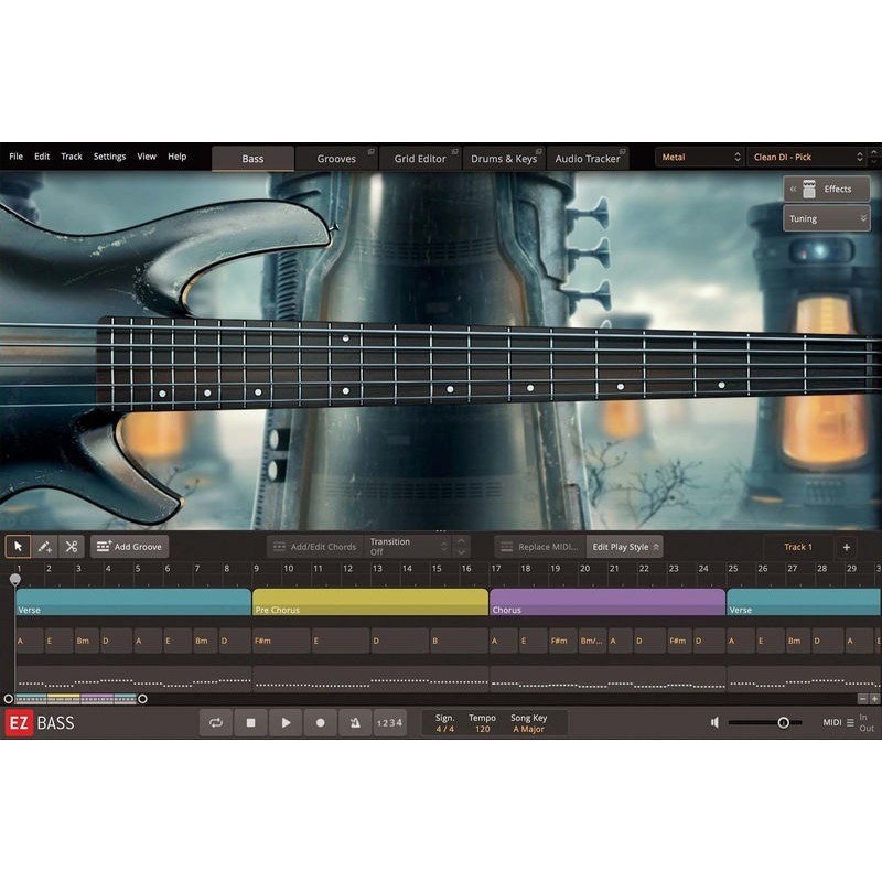 Toontrack Metal EBX - Brzmienia do EZbass