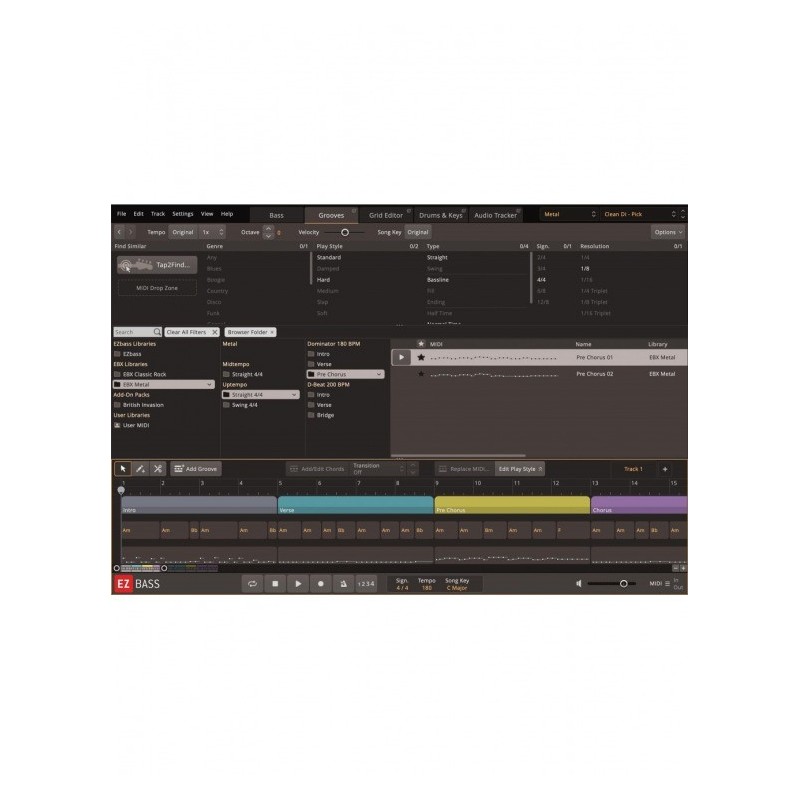 Toontrack Metal EBX - Brzmienia do EZbass