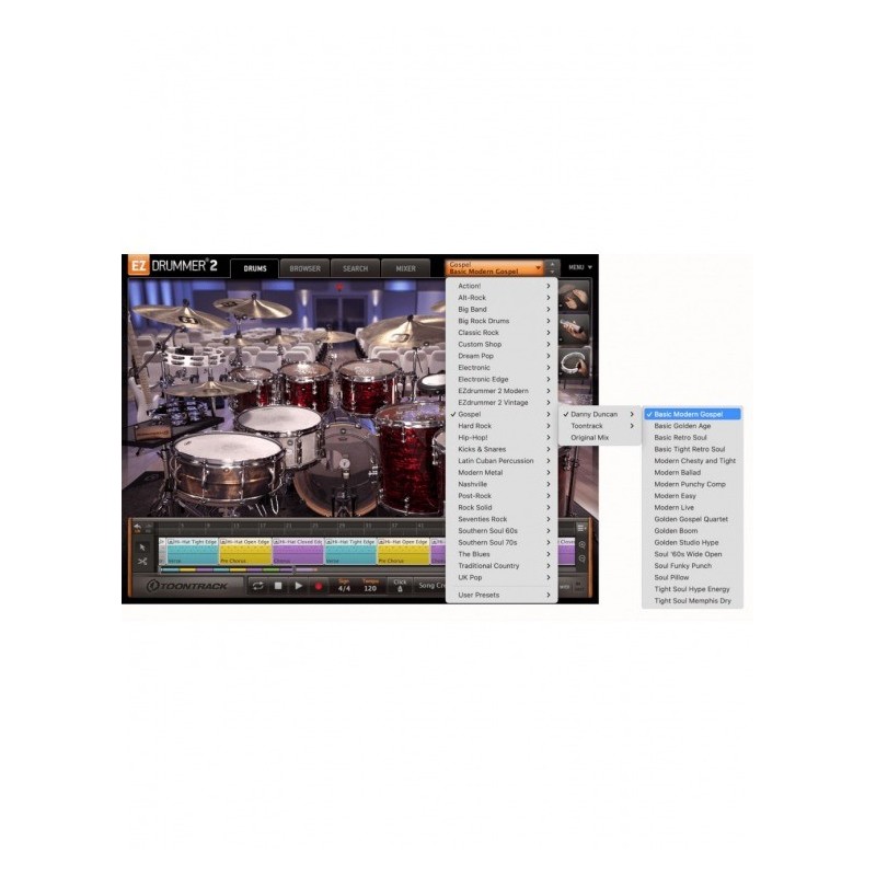 Toontrack Gospel EZX - Brzmienia