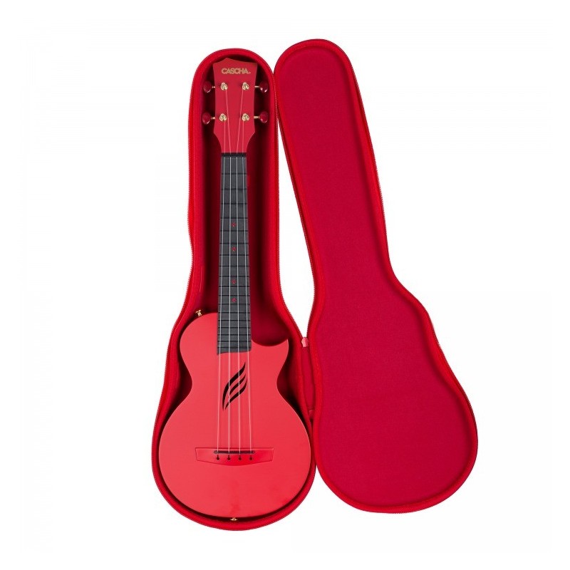 Cascha Carbon Fibre Set Red - Ukulele koncertowe