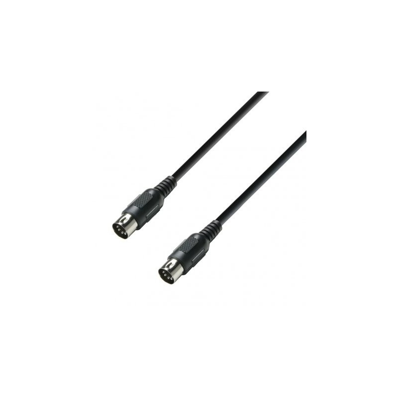 ADAM HALL K3MIDI0150BLK - kabel midi 1,5 m