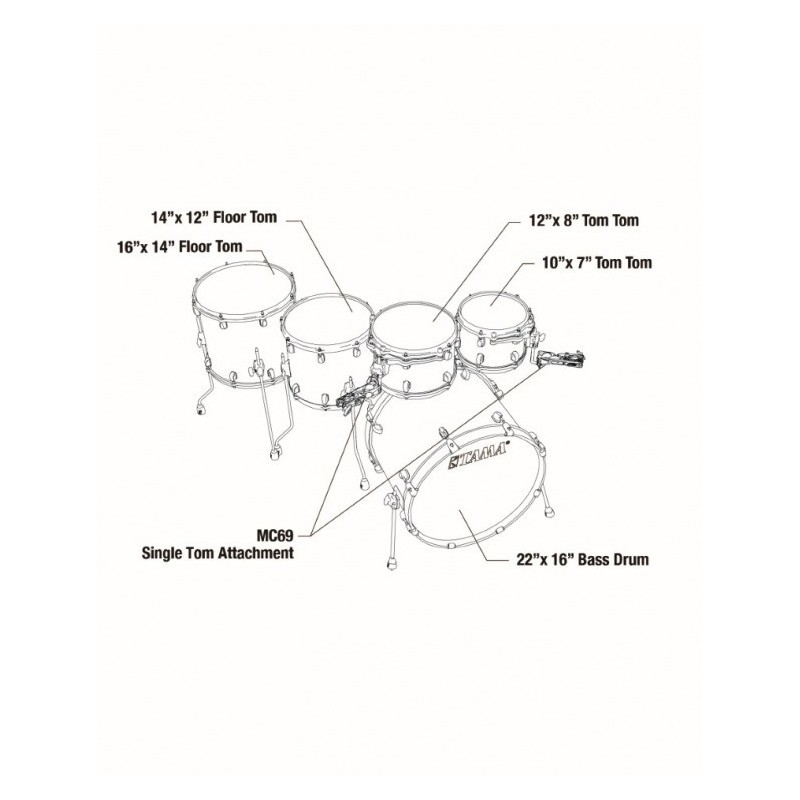 Tama MBS52RZS-PBK - perkusja akustyczna