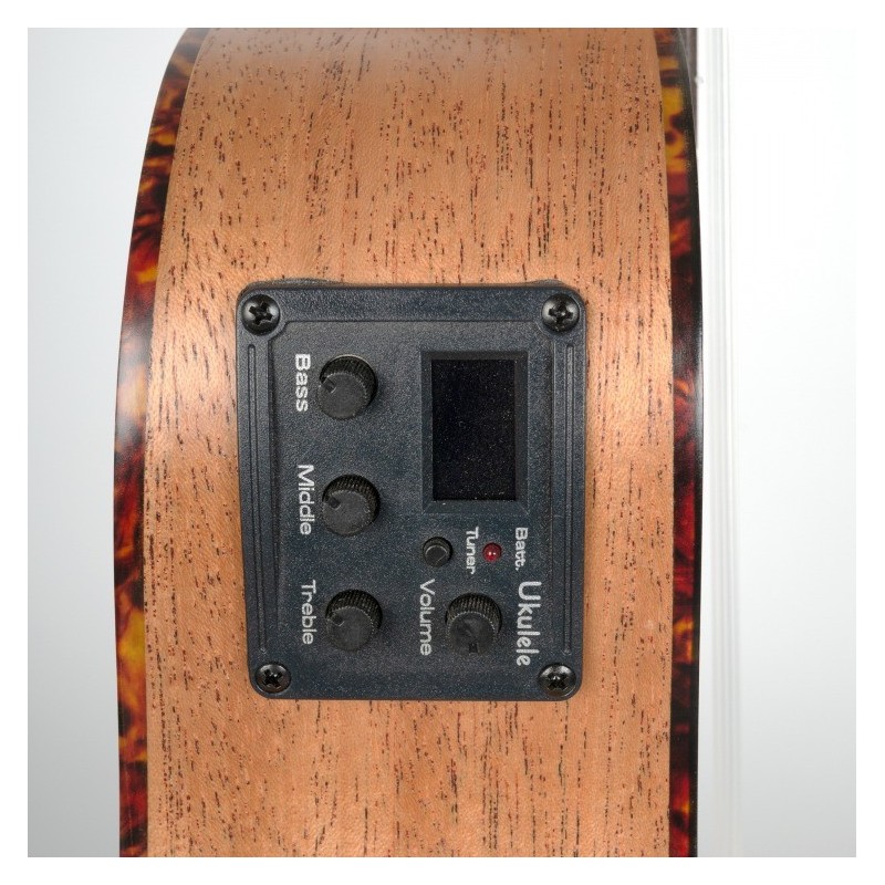 Cascha Premium Mahogany Soprano - Ukulele z elektroniką