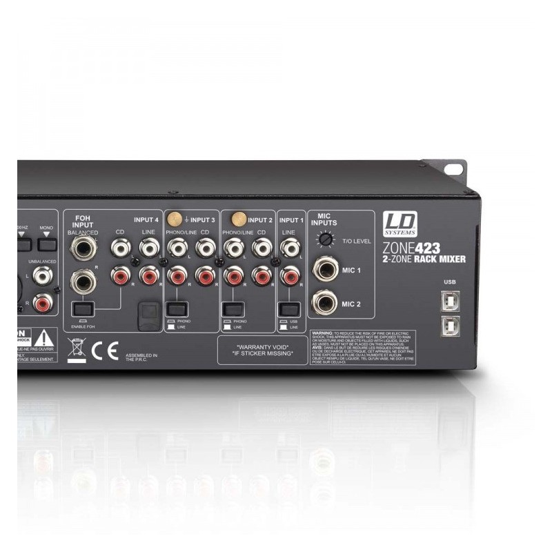 LD Systems ZONE 423 - mikser 2-strefowy