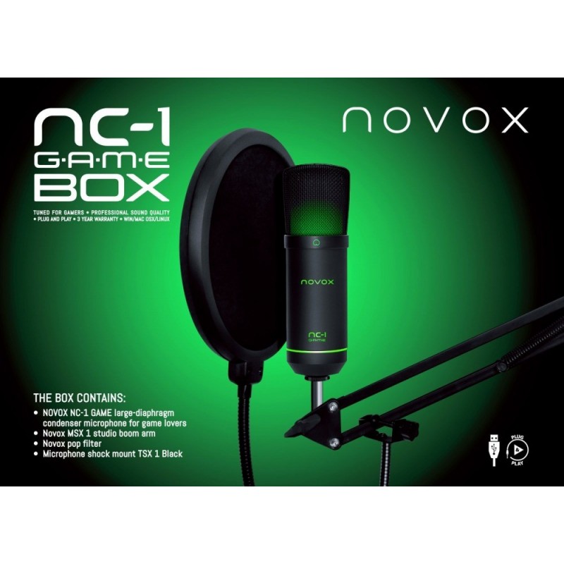 Novox NC 1 Game BOX - Mikrofon dla Graczy