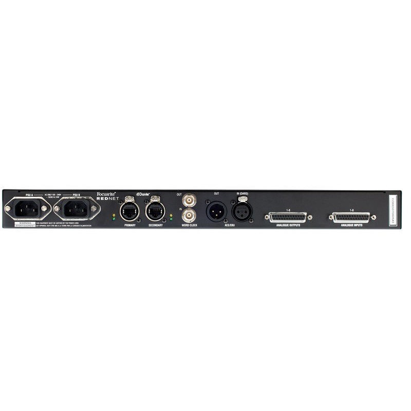 Focusrite RedNet A8R - rear