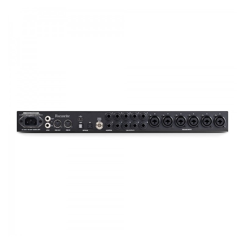 Focusrite Clarett+ 8Pre - rear