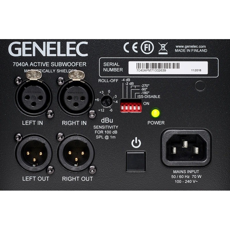 Genelec 7040 CPM - rear