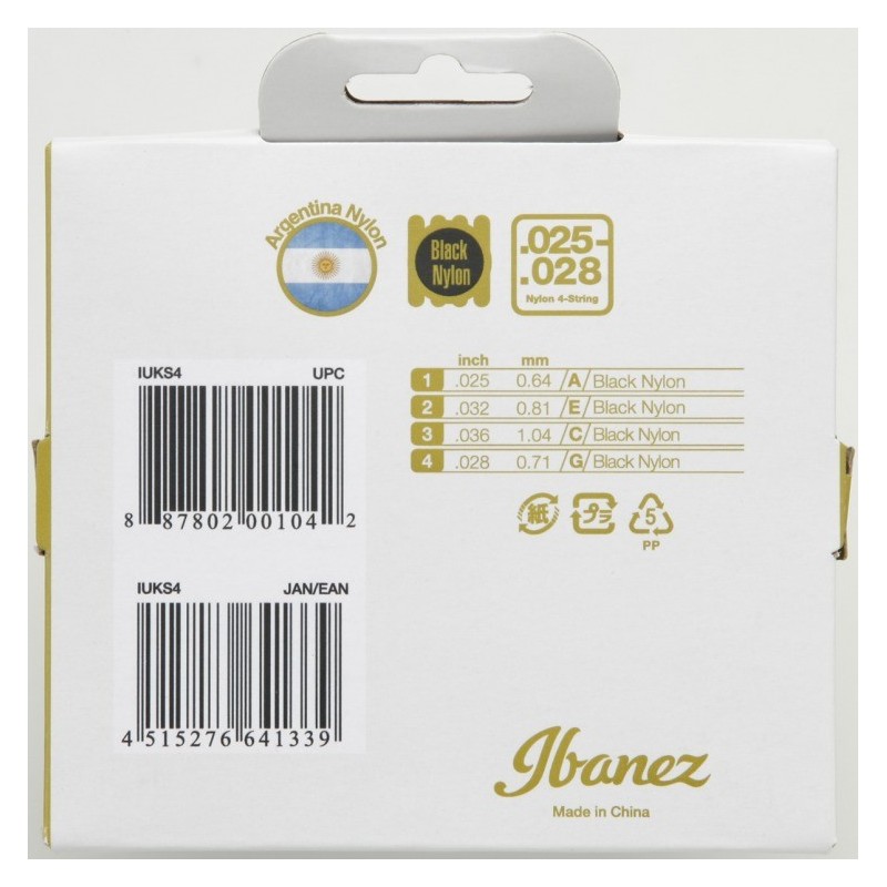 IBANEZ IUKS4 - Struny do Ukulele