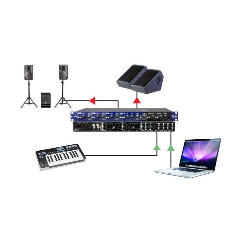 Radial Pro KL-8 - mikser rack do keyboardów - 7