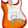 Squier Affinity Series   Stratocaster  FMT HSS,MF, White Pickguard, SSB - 3