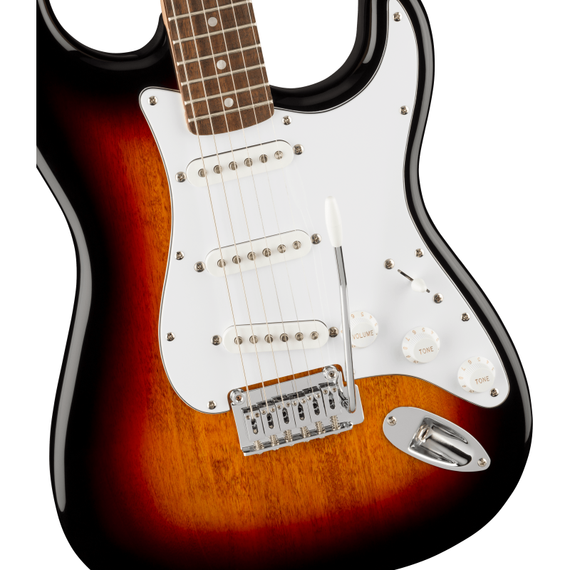 Squier Affinity Series   Stratocaster ,  LF, White Pickguard, 3-Color Sunburst - 3