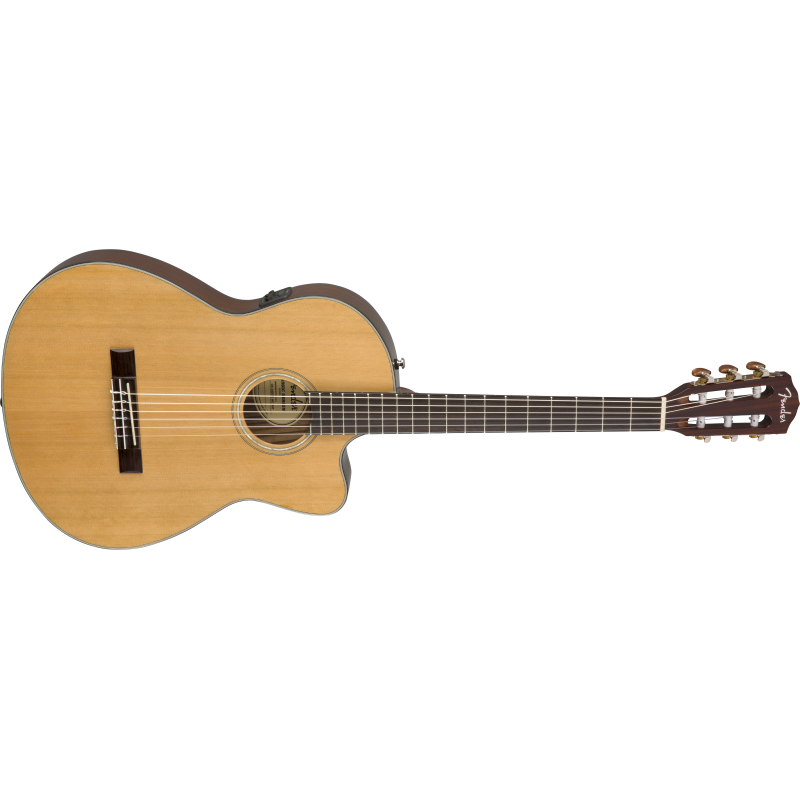 Fender CN-140SCE Nylon, Nat w/case WN - 3