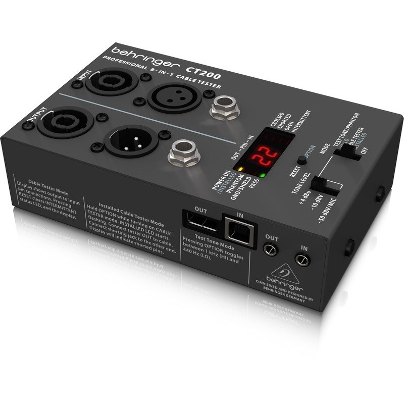 Behringer CT200 - tester kabli