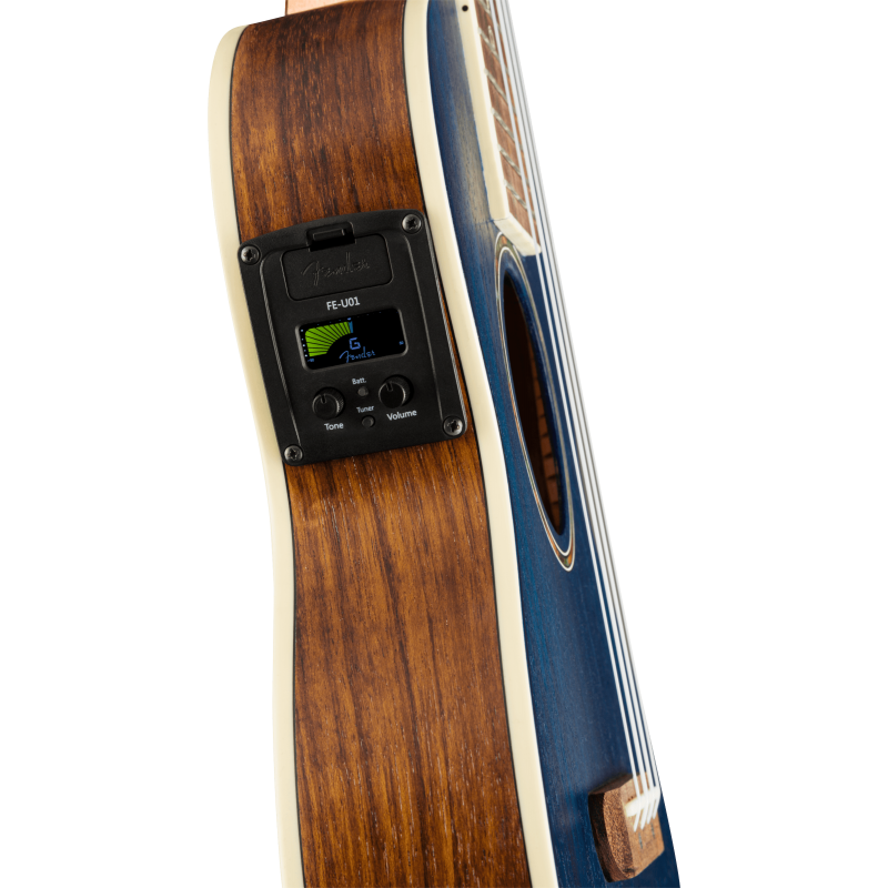 Fender Dhani Harrison Uke, Walnut Fingerboard, Sapphire Blue - 7