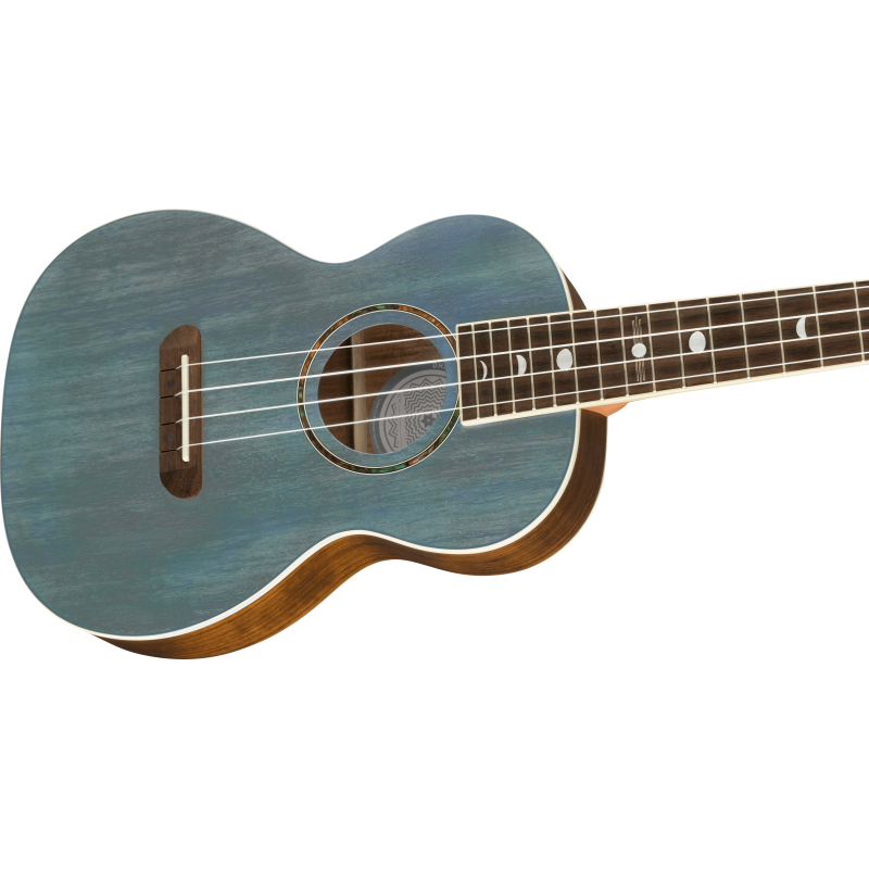 Fender Dani Harrison Uke, Walnut Fingerboard, Turquoise - 4