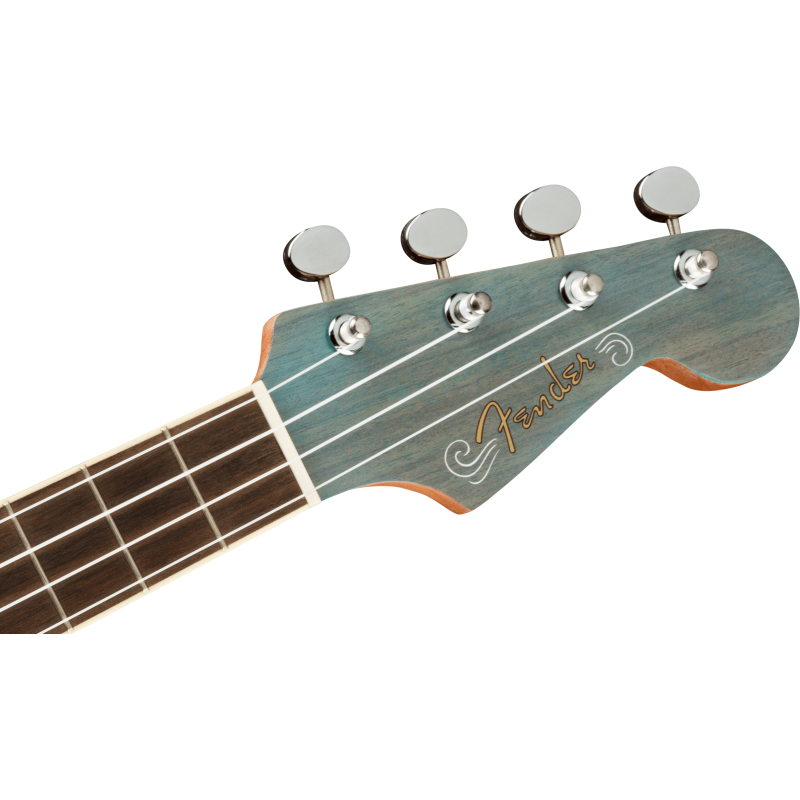 Fender Dani Harrison Uke, Walnut Fingerboard, Turquoise - 6