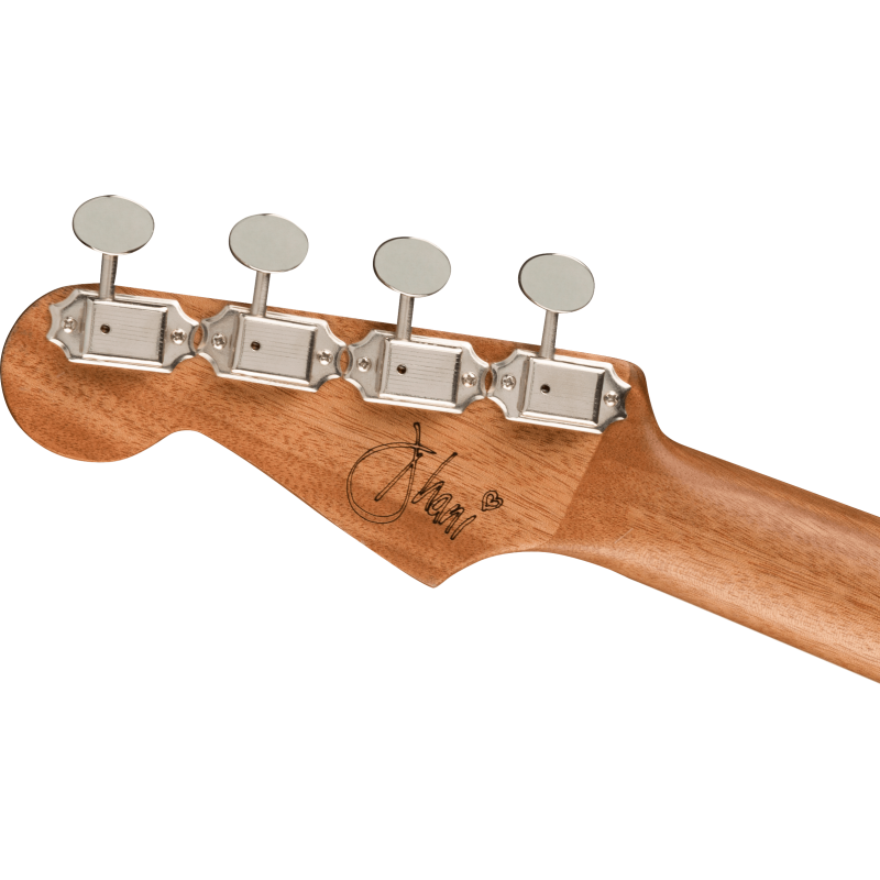 Fender Dani Harrison Uke, Walnut Fingerboard, Turquoise - 7