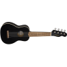 Fender Venice Soprano Uke, Walnut Fingerboard, Black - 3