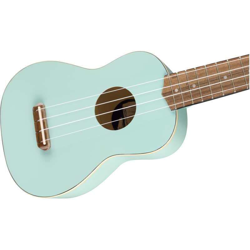 Fender Venice Soprano Uke, Walnut Fingerboard, Daphne Blue - 5