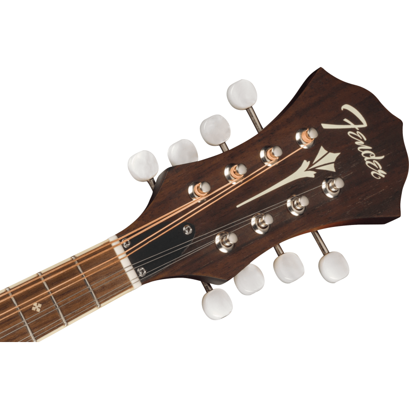 Fender PM-180E Mandolin, Walnut Fingerboard, Aged Cognac Burst - 7