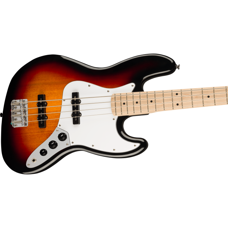 Squier Affinity Series™ Jazz Bass, MF, White Pickguard, 3-Color Sunburst - 4