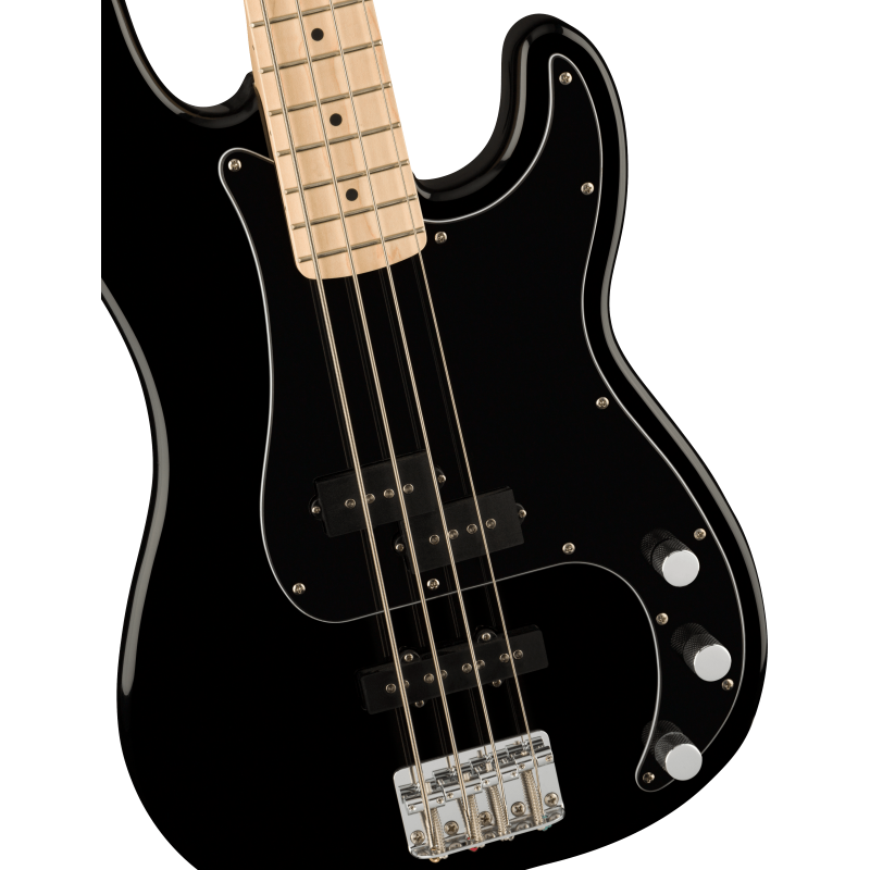 Squier Affinity Series™ Precision Bass PJ, MF, Black Pickguard, Black - 3