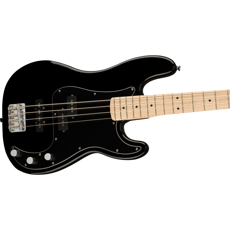 Squier Affinity Series™ Precision Bass PJ, MF, Black Pickguard, Black - 4