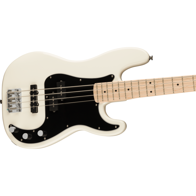 Squier Affinity Series™ Precision Bass PJ, MF, Black Pickguard, Olympic White - 4