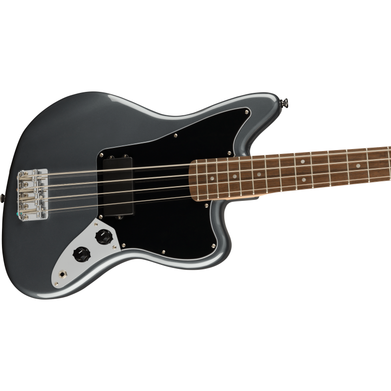 Squier Affinity Series™ Jaguar Bass H, LF, Black Pickguard, Charcoal Frost Metallic - 4