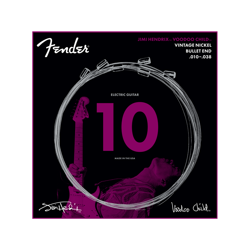 Fender Hendrix Voodoo Child   Bullet End Nickel 10-38 - 1
