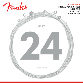Fender Super 250 Bass VI Strings, Nickel Plated Steel, Ball End - 1