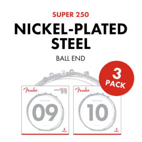 Fender Super 250L NPS Ball End Strings (.009-.042 Gauges) 3-Pack - 1