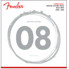 Fender Super 250 Guitar Strings, Nickel Plated Steel, Ball End, 250XS Gauges .008-.038, (6) - 2