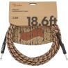 Fender 18.6' Festival Instrument Cable, Pure Hemp, Rainbow - 3