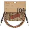 Fender 10' Festival Instrument Cable, Pure Hemp, Rainbow - 3